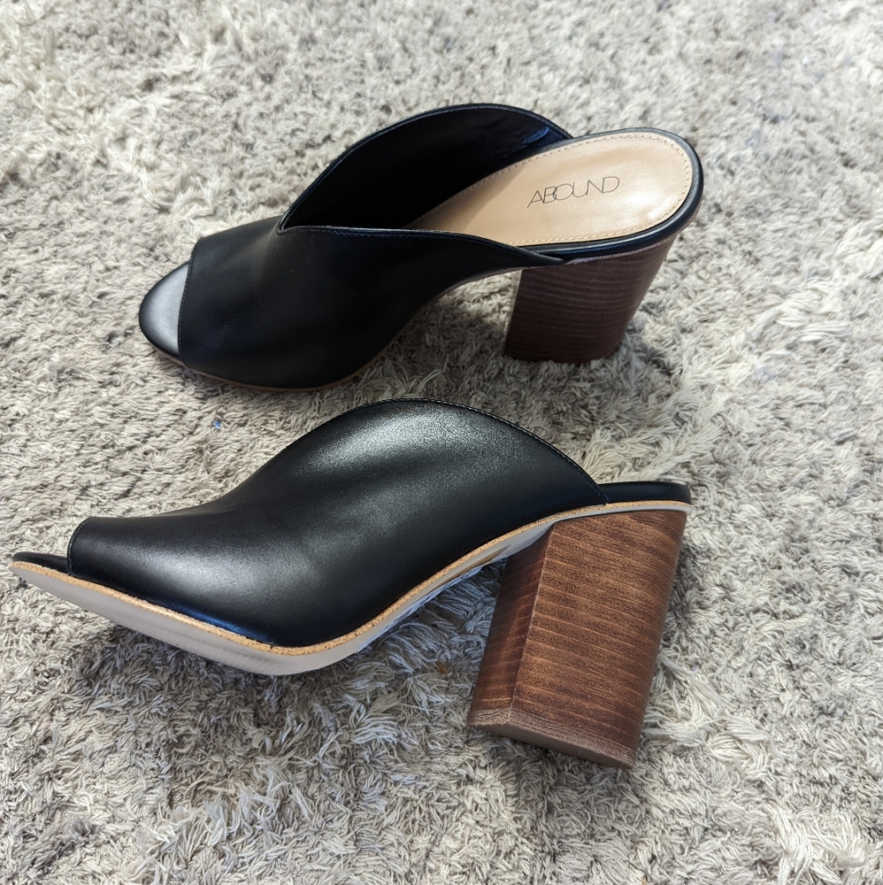 Abound Peep Toe Mules/ Heels